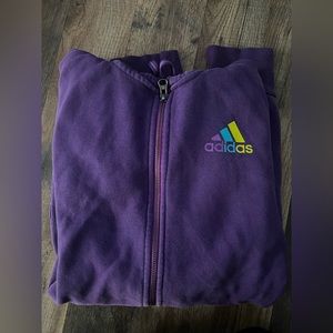 Purple Adidas Sweatshirt- M
